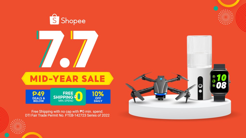 Reward yourself this mid-year by checking out these 7 bagsak-presyo tech items at the Shopee 7.7 Mid-Year Sale